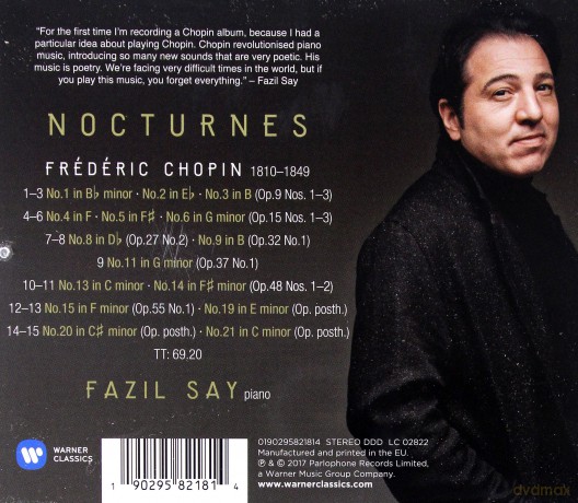 Fazil Say: Chopin: Nocturnes [CD]