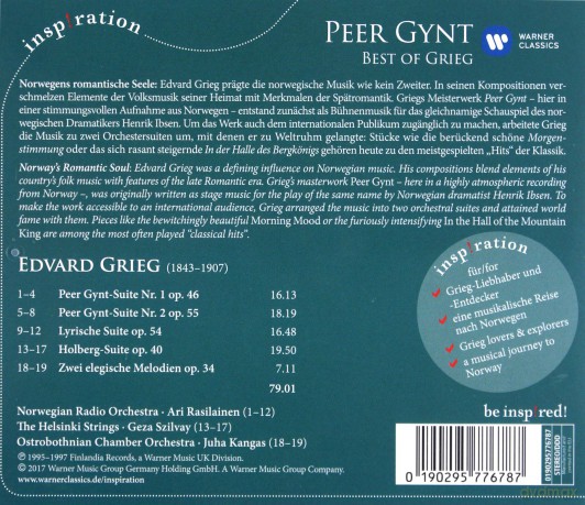 Edvard Grieg: Best of Grieg [CD]