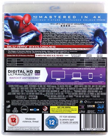 Amazing Spiderman 2 [Blu-Ray 3D]+[Blu-Ray]