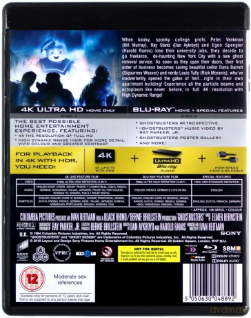 Ghostbusters [Blu-Ray 4K]+[Blu-Ray]
