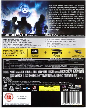 Ghostbusters [Blu-Ray 4K]+[Blu-Ray]