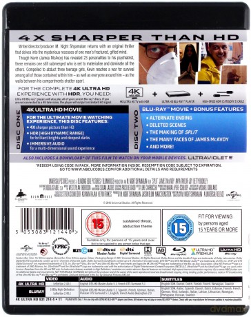 Split [Blu-Ray 4K]+[Blu-Ray]