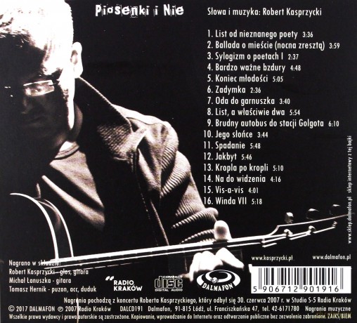 Robert Kasprzycki: Piosenki i Nie [CD]