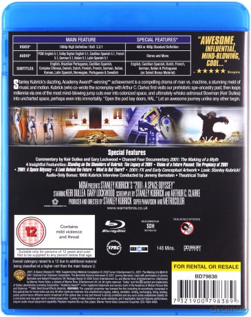 2001 A Space Odyssey [Blu-Ray]