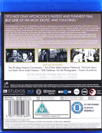 39 Steps (Special Edition) (39 kroków) [Blu-Ray]