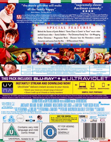 Arthur Christmas [Blu-Ray]