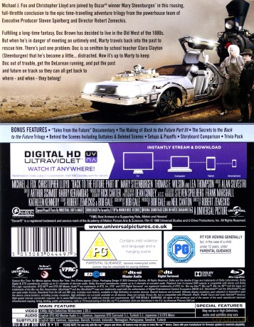 Back To The Future III (Limited Anniversary Edition) (Powrót do przyszłości III) (steelbook) [Blu-Ray]