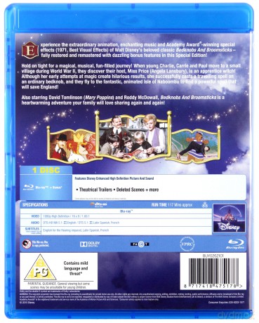 Bedknobs And Broomsticks (Gałki od łóżka i kije od miotły) (Disney) [Blu-Ray]