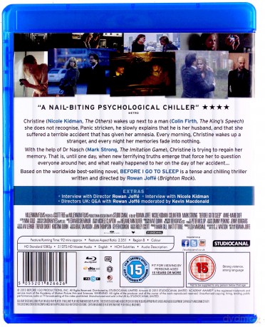 Before I Go To Sleep (Zanim zasnę) [Blu-Ray]