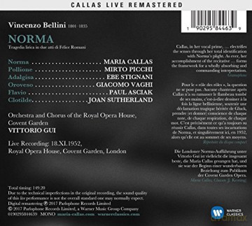 Maria Callas: Bellini: Norma (London, 18/11/1952) [2CD]