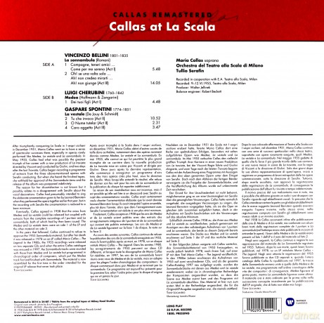 Maria Callas: Callas At La Scala (Studio Recital) [Winyl]