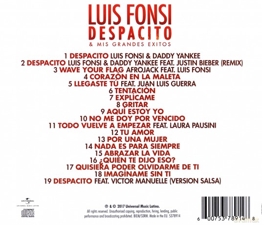 Luis Fonsi: Despacito & Mis Grandes Exitos [CD]