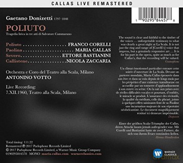 Maria Callas: Donizetti: Poliuto (Milano, 07/12/1960) [2CD]
