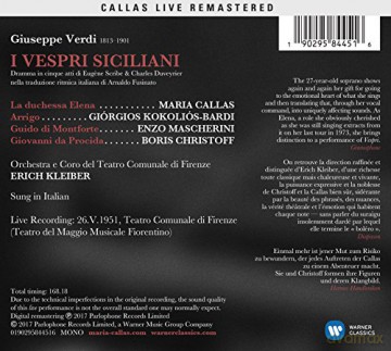Maria Callas: Verdi: I Vespri Siciliani (Firenze, 26/05/1951) [3CD]