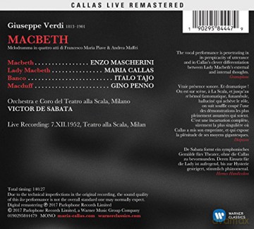 Maria Callas: Verdi: Macbeth (Milano, 07/12/1952) [2CD]