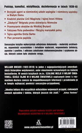 Najbardziej pomysłowe fortele w II Wojnie Światowej - William Breuer [KSIĄŻKA]