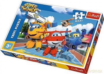 TREFL 24 el. Maxi, Wesołe samoloty - Super Wings (14252) [PUZZLE]