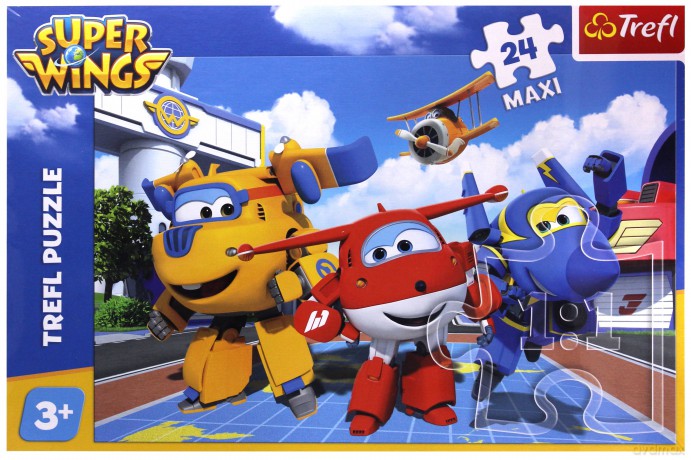 TREFL 24 el. Maxi, Wesołe samoloty - Super Wings (14252) [PUZZLE]