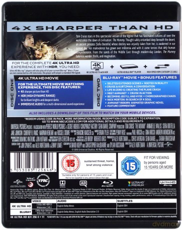 The Mummy [Blu-Ray 4K]+[Blu-Ray]