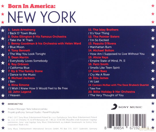 Born In America: New York [CD]