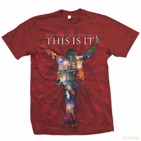 Michael Jackson: Movie Collage (XL) Red [T-SHIRT]