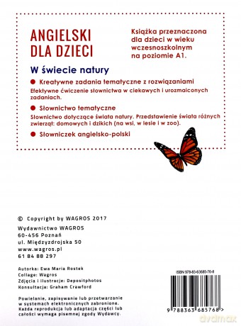 Angielski dla dzieci. W świecie natury - Ewa Maria Rostek [KSIĄŻKA]