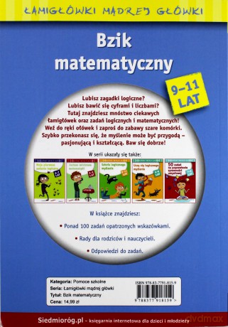 Bzik matematyczny. Łamigłówki mądrej główki - Roger Rougier [KSIĄŻKA]
