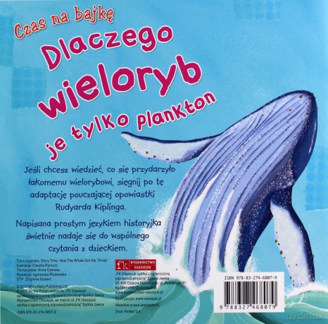 Czas na bajkę. Dlaczego wieloryb je tylko plankton [KSIĄŻKA]