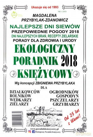 Ekologiczny Poradnik Księżycowy 2018 - Magdalena Przybylak Zdanowicz [KSIĄŻKA]