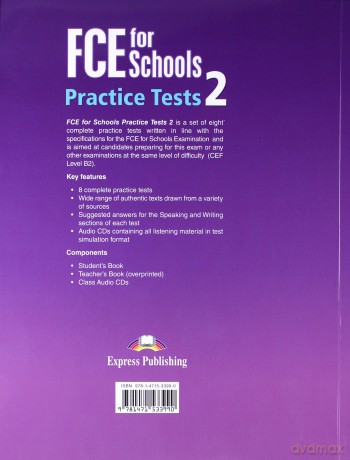 FCE for Schools. Practice Tests 2 podręcznik [KSIĄŻKA]