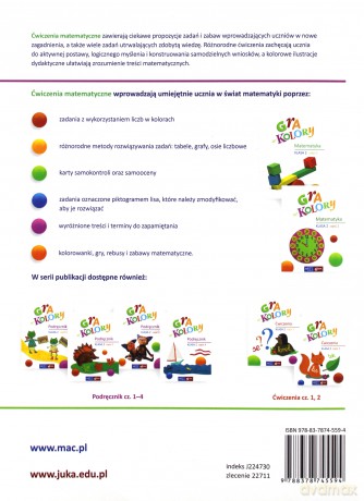 Gra w kolory. Matematyka Szkoła podstawowa 2 cz.1 [KSIĄŻKA]