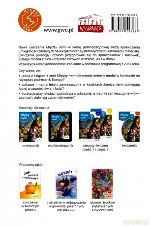 Język polski Szkoła podstawowa 7 Między Nami ćwiczenie wersja B [KSIĄŻKA]