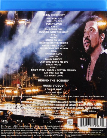 Lionel Richie: Live [Blu-Ray]