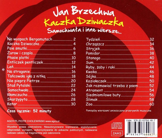 Kaczka Dziwaczka, Samochwała i inne wiersze - Jan Brzechwa [AUDIOBOOK]