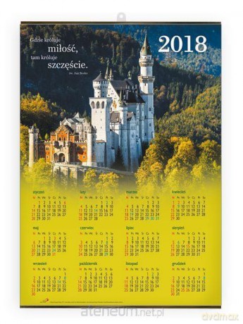 Kalendarz 2018 - plakatowy średni Zamek [KALENDARZ]