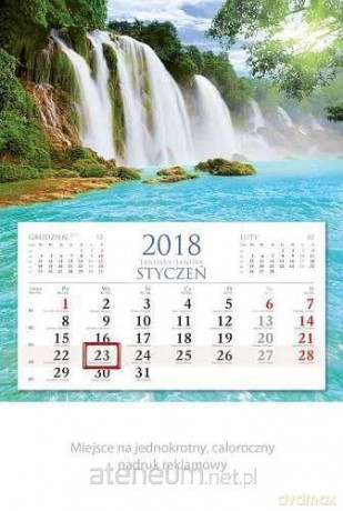 Kalendarz jednodzielny mały 2018 - Natura KM2 [KALENDARZ]