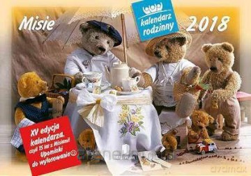 Kalendarz rodzinny 2018 - Misie WL6 [KALENDARZ]