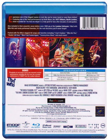The Who: Kilburn 1977 [Blu-Ray]