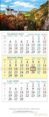 Kalendarz trójdzielny 2018 - Jesień KT15 [KALENDARZ]