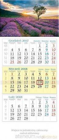 Kalendarz trójdzielny 2018 - Krajobraz KT10 [KALENDARZ]