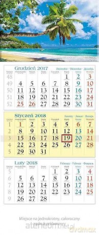 Kalendarz trójdzielny 2018 - Lato KT14 [KALENDARZ]