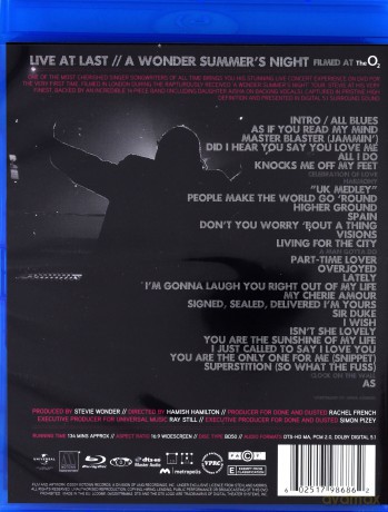 Stevie Wonder: Live At Last [Blu-Ray]