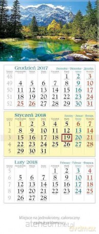 Kalendarz trójdzielny 2018 - Rybi Potok KT1 [KALENDARZ]