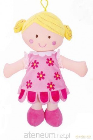 Lalka szmaciana Peppi 30 cm różowa