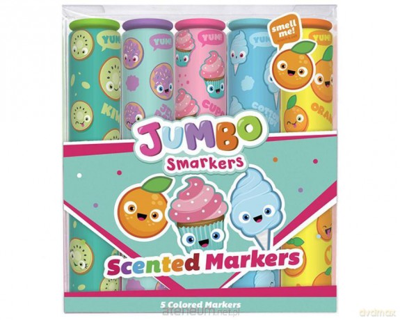 Pachnące eko flamastry - Jumbo Smarker 5 kolorów
