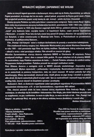 Pamięć i ból Katynia [DVD]