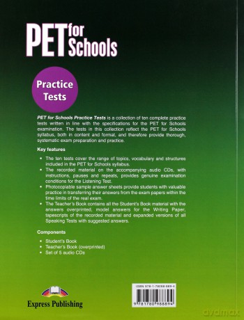 PET for Schools. Practice Tests podręcznik [KSIĄŻKA]