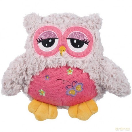 Sowa Ines 19 cm pudrowy róż
