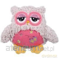 Sowa Ines 28 cm pudrowy róż