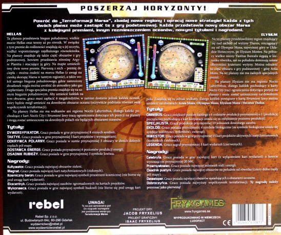 Terraformacja Marsa: Hellas i Elysium Dodatek [GRA PLANSZOWA]